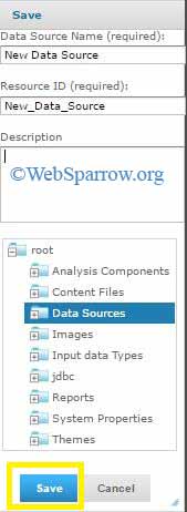 Create a Data Source in JasperReports Server