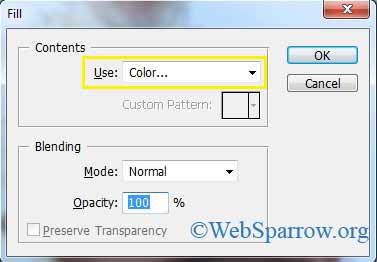 How to change Image background color in Photoshop