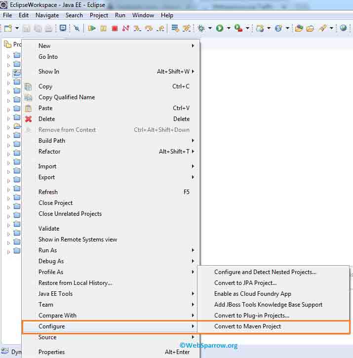 how-to-convert-dynamic-web-project-to-maven-project-in-eclipse-websparrow