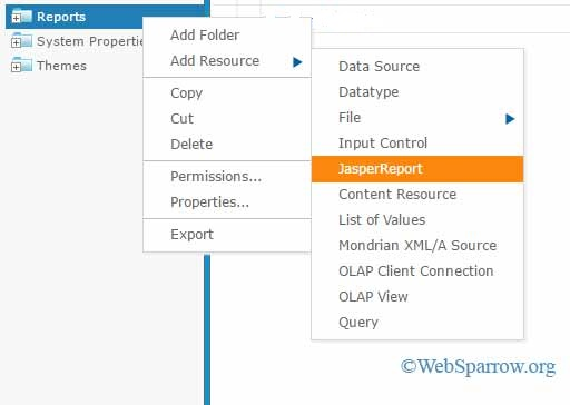 How to define query in JasperReports Server