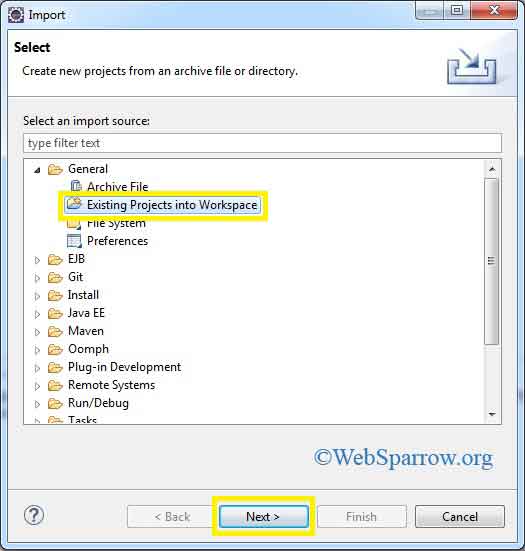 How to import Java Web Project in Eclipse