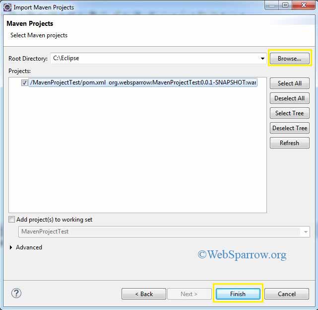 How to import Maven project in Eclipse