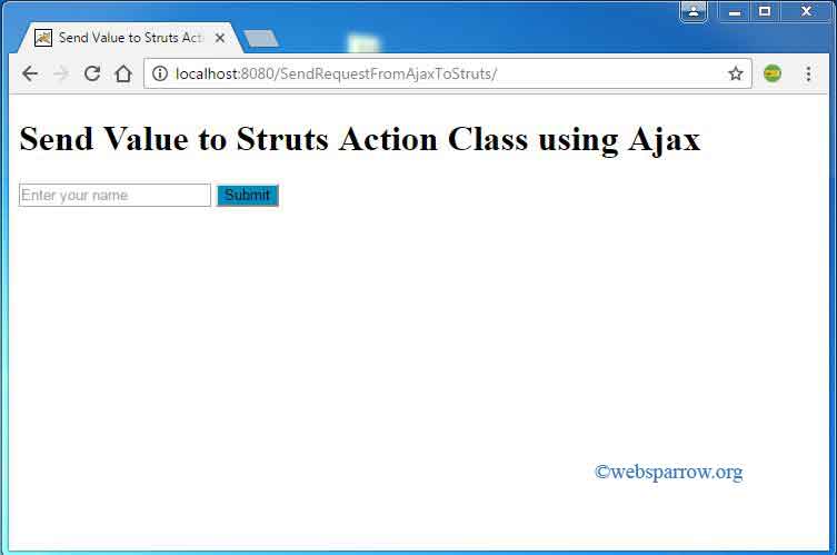 How to send data from JSP to Struts action class using jQuery Ajax