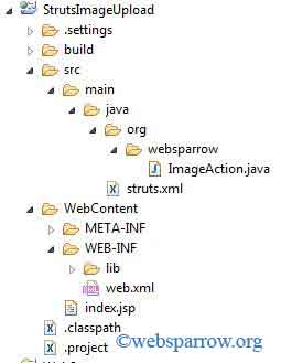 How to upload Image in database using Struts 2