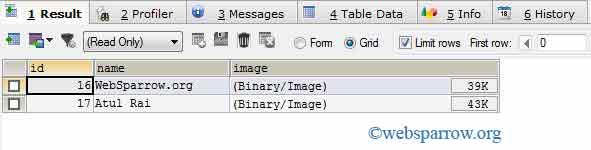 How to upload Image in database using Struts 2