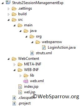 Login and Logout using Session in Struts 2