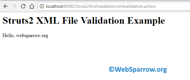 Struts 2 Validation Example using Validate Method and XML File