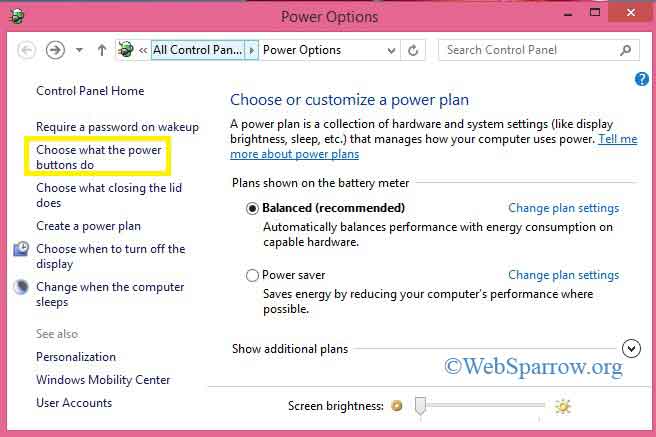 How to enable Hibernate option in Windows 8?