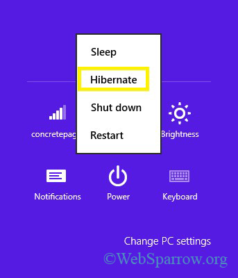 How to enable Hibernate option in Windows 8?