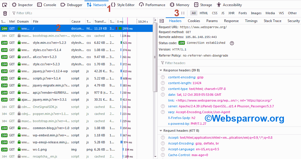 How to view HTTP headers in Mozilla Firefox