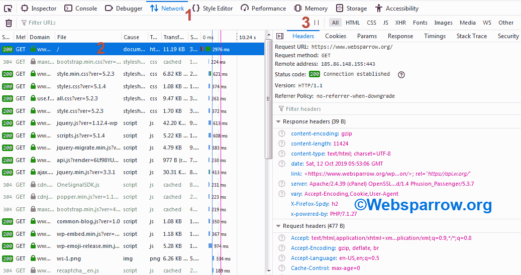 view mozilla private cache