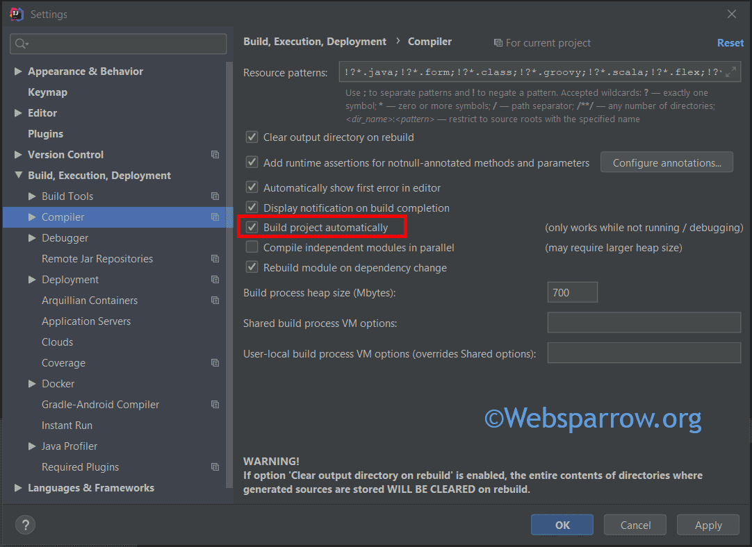 intellij not compiling java