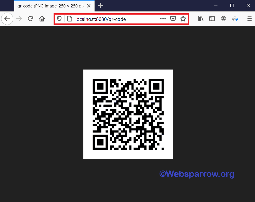 Generate QR Code using Spring Boot REST API