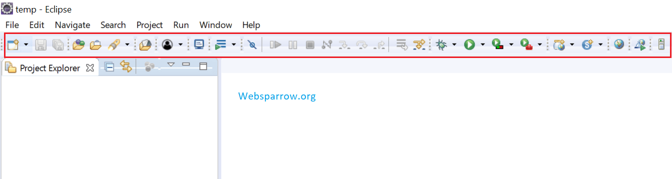 Eclipse toolbar icon bigger size