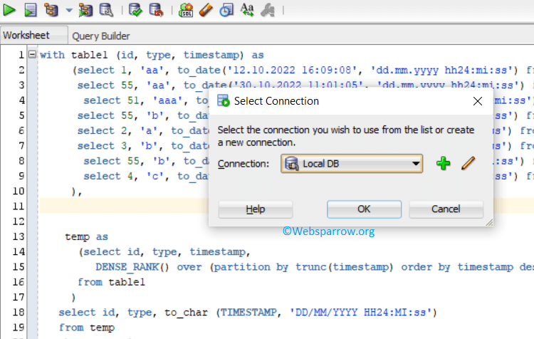 SQL Developer Shortcut Keys to open a new worksheet