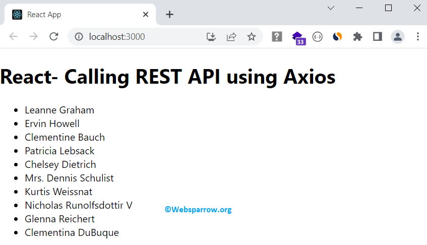 How to consume REST APIs in React using Axios
